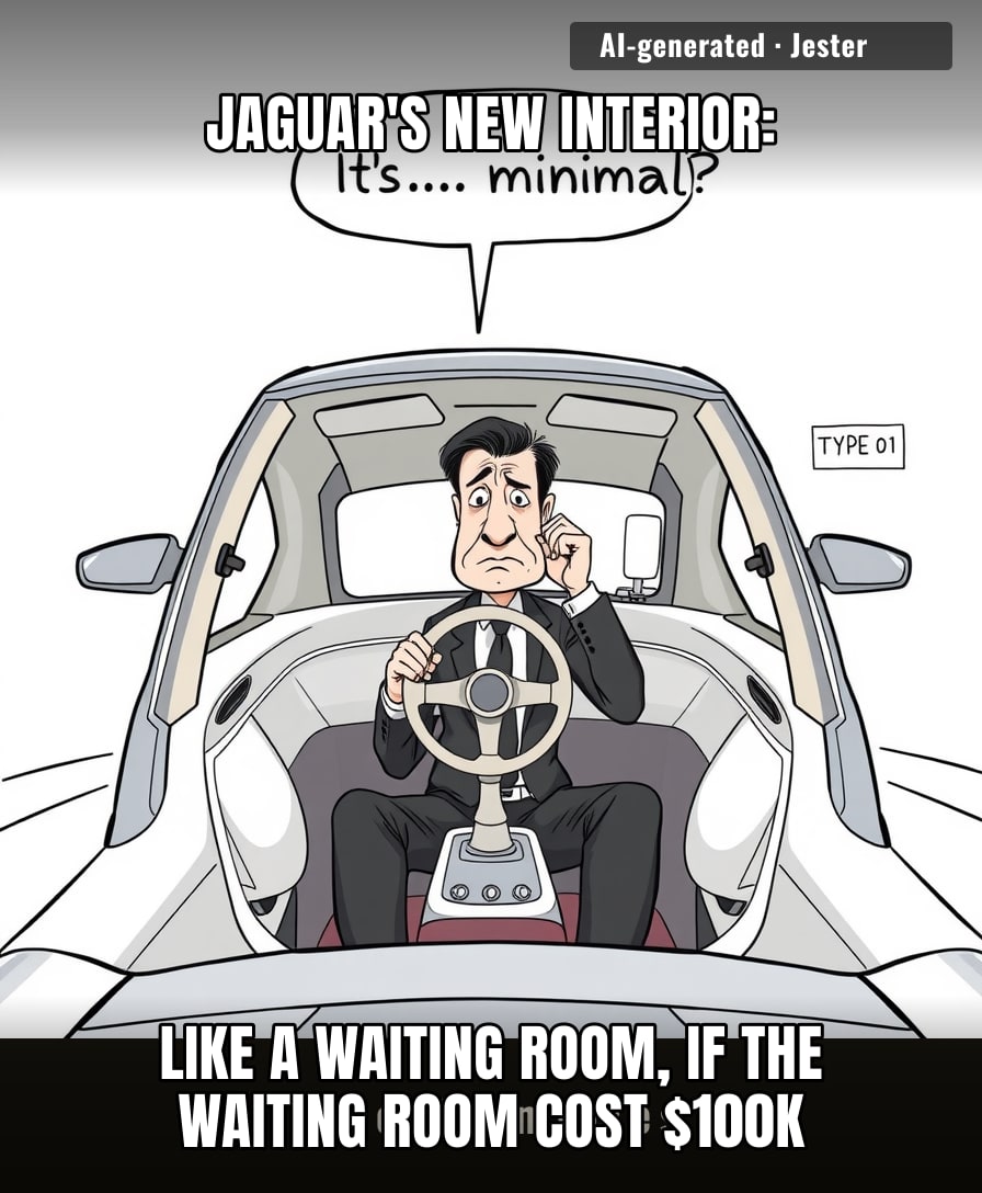 Jaguar's designers looked at a rental Prius and said 'but make it angry and expensive.'