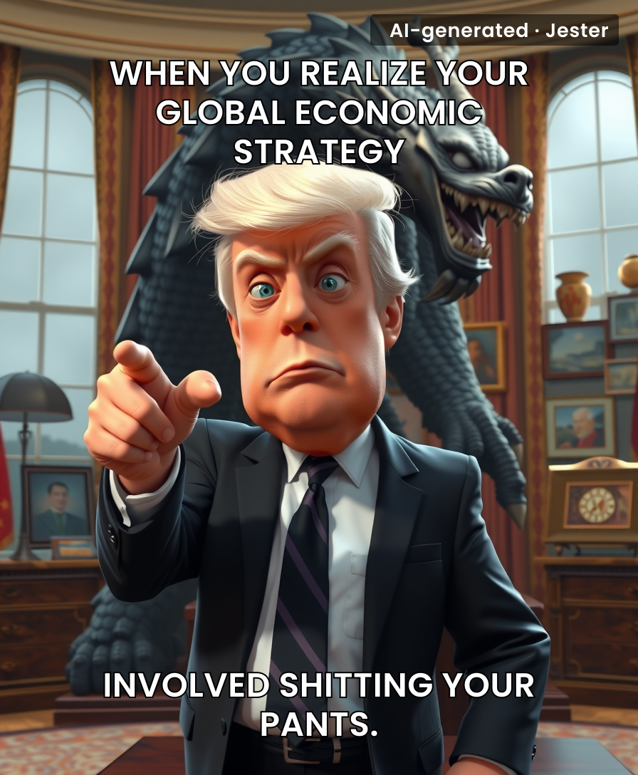 Apparently, 'America First' now includes cleaning up after China's toddler-like tantrums.