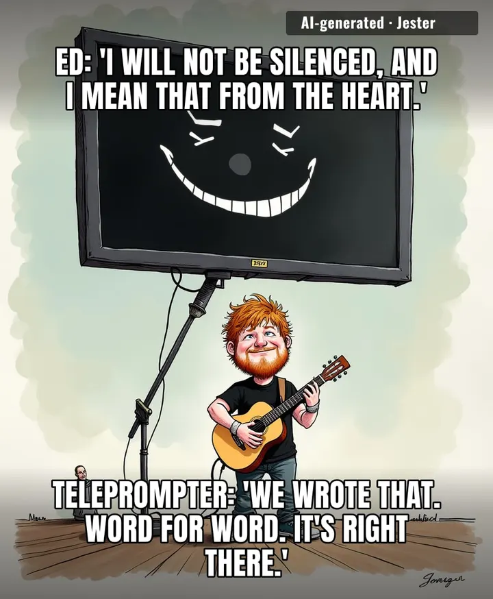 Nine figures to sing, four words to say, zero names to name.