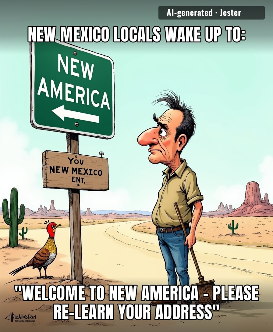 The president finally found a border he can move - the one around his own brain.