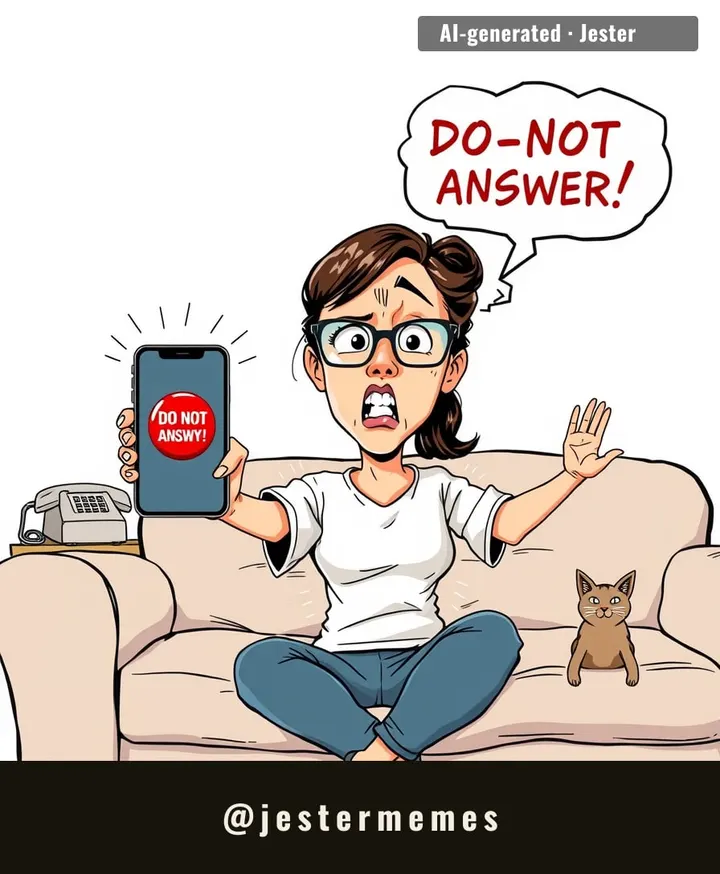 Her phone's silent mode is basically a personality trait at this point.
