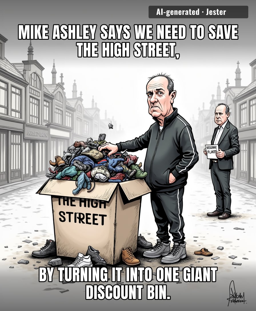 Mike Ashley complaining about 'populist' retail is like a serial arsonist criticizing your choice of fire extinguisher.