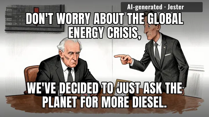 Scott Bessent really just tried to 'manager speak' a continent out of an oil shortage.