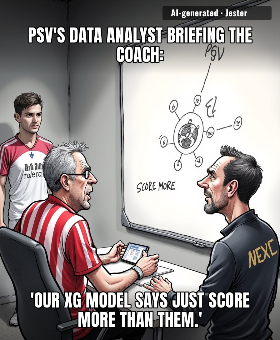 PSV's entire gameplan is a QR code that just links to the Ajax score.