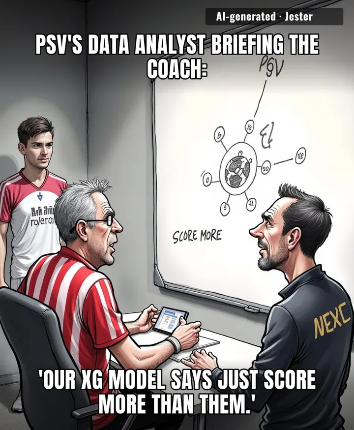 PSV's entire gameplan is a QR code that just links to the Ajax score.