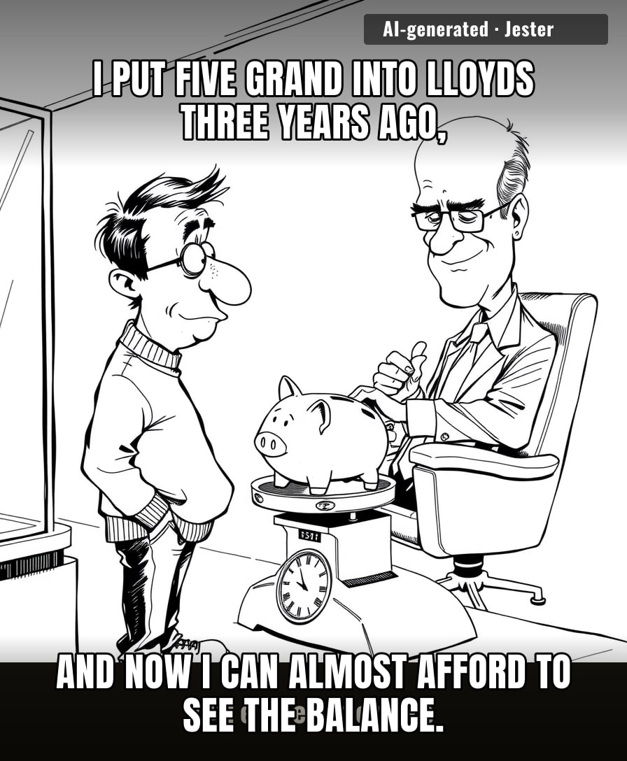 My Lloyds portfolio has been working so hard to break even that I’m worried it’s going to ask me for a performance bonus.