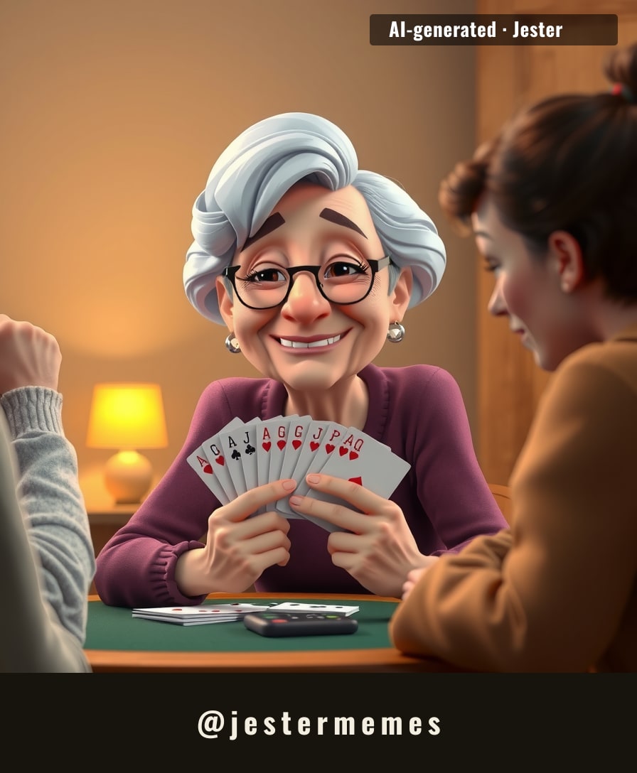 Parkinson's took her words, her steps, her songs — but the poker face? That bluff's still working.
