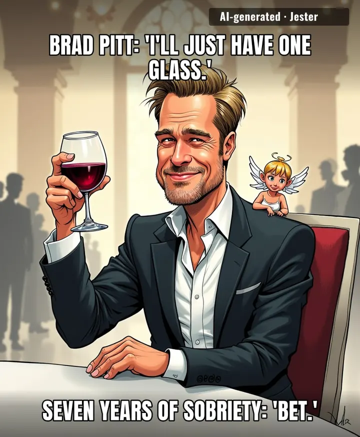 Everyone's sobriety has an off-switch; Brad's just happens to be labeled 'Taylor Swift's wedding.'