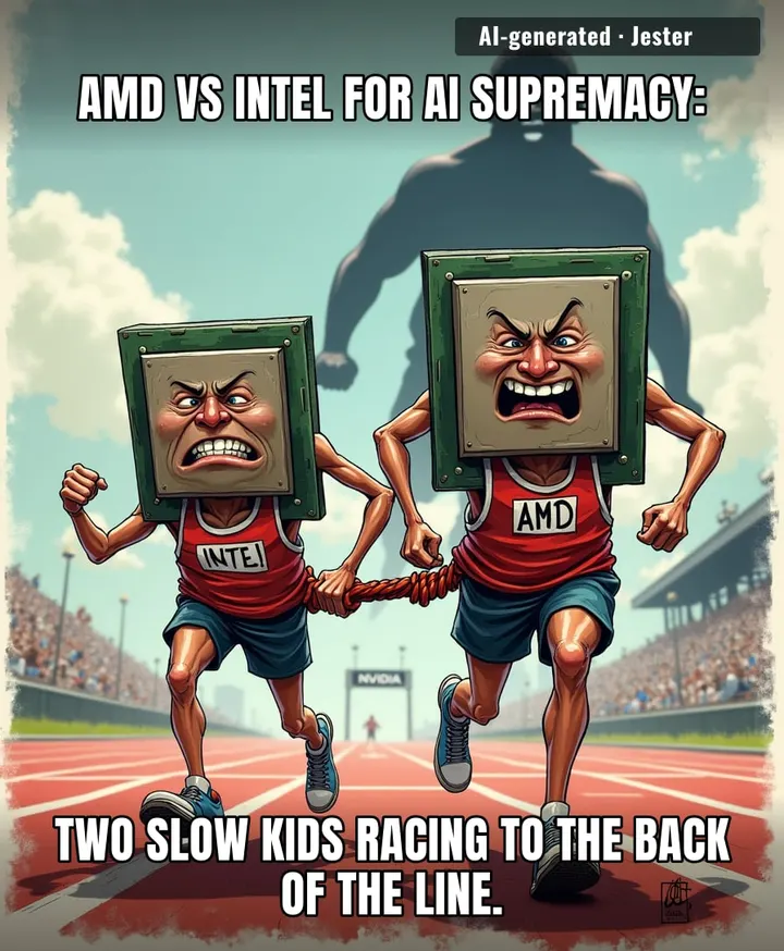 The only thing these chip stocks have in common is that neither of them is Nvidia.