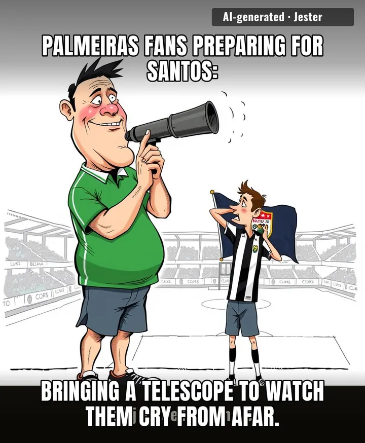 Santos fans are so confident they've already booked the parade route for a trophy that isn't even born yet.