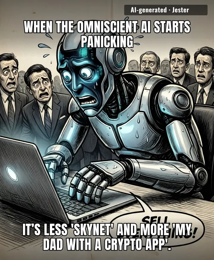 We spent billions to teach AI how to think, only for it to learn that the most efficient way to interact with the stock market is to have a mid-life crisis.