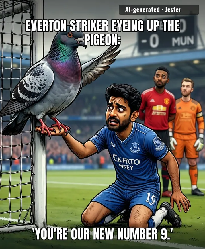 Everton's attack is so toothless that the stadium pigeons are now the club's most consistent finishers.