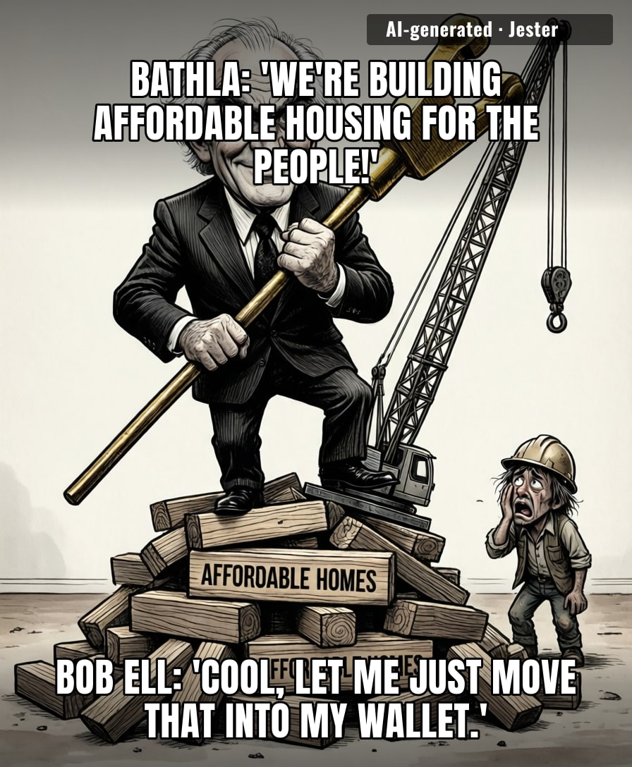 The only thing more 'affordable' than a Bathla project is the look on a developer's face when he realizes he just bought the whole neighborhood.