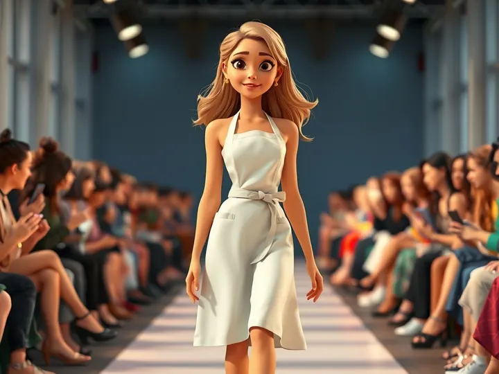 Back on the runway: the apron returns as luxury, still saying who serves and who is served.