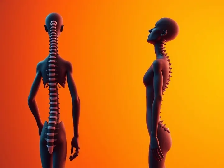 The 'correct' posture on the left isn't rest — it's a held pose, and held poses fatigue.