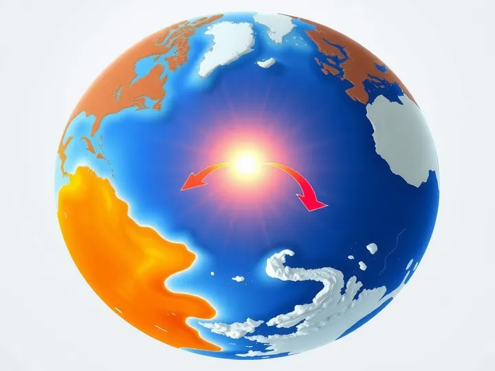 The polar-front jet stream forms where warm tropical air meets cold polar air — and the sharper that temperature contrast, the straighter and faster the river of wind runs.