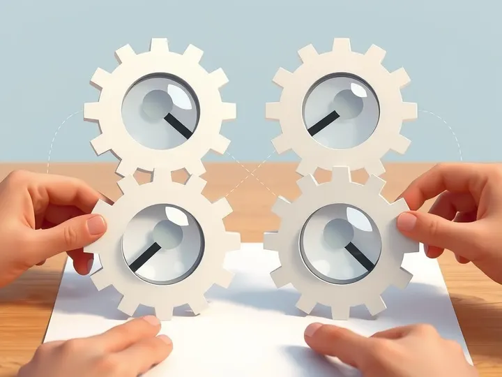 The four moves, drawn as a loop: stop, find the source, read laterally, circle back.