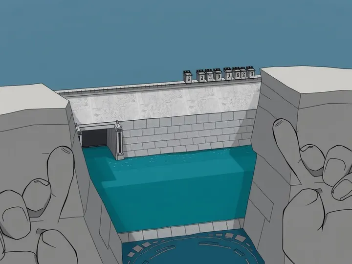 Designing for the day the dam comes down: sediment gates and demolition access built into the original plans.