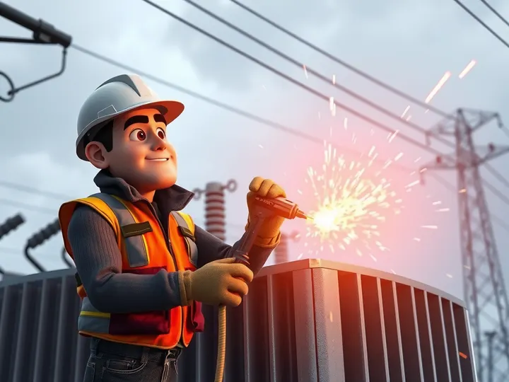 Engineers work around the clock to restore power after strikes.